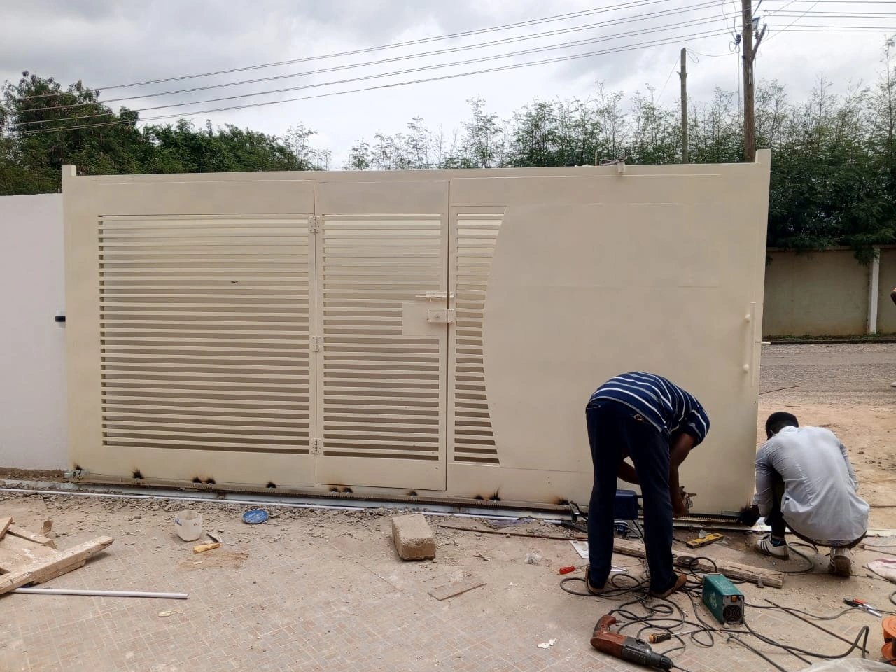 Gate Motor Installation at Kaybee Community-Oyarifa